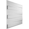 Ekena Millwork Keyes EnduraWall Decorative 3D Wall Panel, White, 19 5/8"W x 19 5/8"H WP20X20KYWH